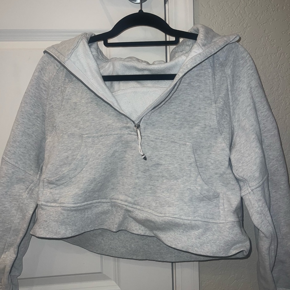 Lululemon Cropped Scuba Half-Zip Hoodie